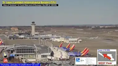 Веб-камера Аэропорт Сент-Луис Ламберт, Миссури в реальном времени
