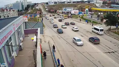 Parada de autobús "Campus", Sebastopol cámara web en vivo
