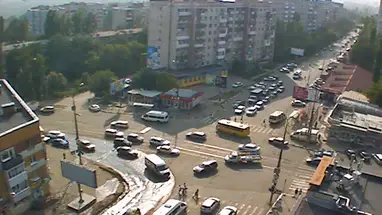 Skrzyżowanie Tankistov i Navashin, Saratów kamera na żywo