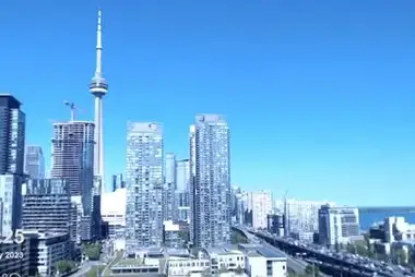 Toronto CN Tower & Gardiner Highway