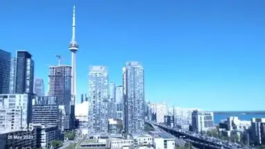 Toronto CN Tower e Gardiner Highway webcam dal vivo