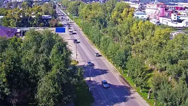 Ngã tư Trofimov - Udarnaya, Biysk phát trực tiếp qua webcam
