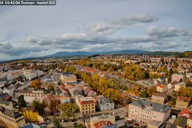Panorama de Trutnov vers les Krkonoše