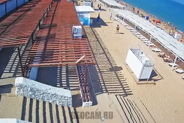 Webcam at the stairs to the Uchkuevka beach in Sevastopol