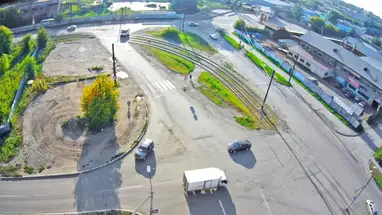 Kruispunt van Udarnaya - Socialistisch, Biysk online-webcam