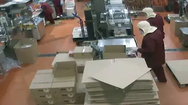 Produtos a vácuo da fábrica de processamento de carne de Rostov webcam ao vivo