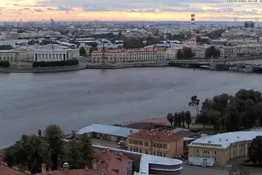 Webcam on the spire of Peter and Paul Fortress