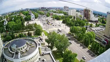 Vista de la Plaza de la Victoria, Vladimir cámara web en vivo