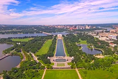 Die National Mall vom Washington Monument aus