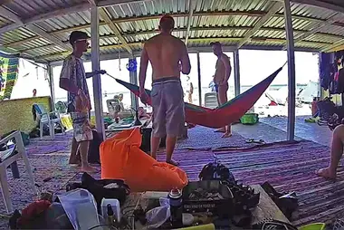 Webcam in the chillout room of the kite-station «Wind-Extreme» in Mezhvodnoe village, Crimea