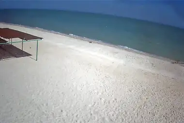 Webcam on the beach of the recreation center «Zgoda» in Kirillovka on Fedot Spit