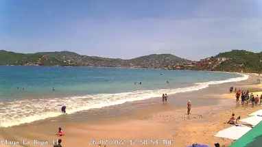 La Ropa-strand, Guerrero online-webcam